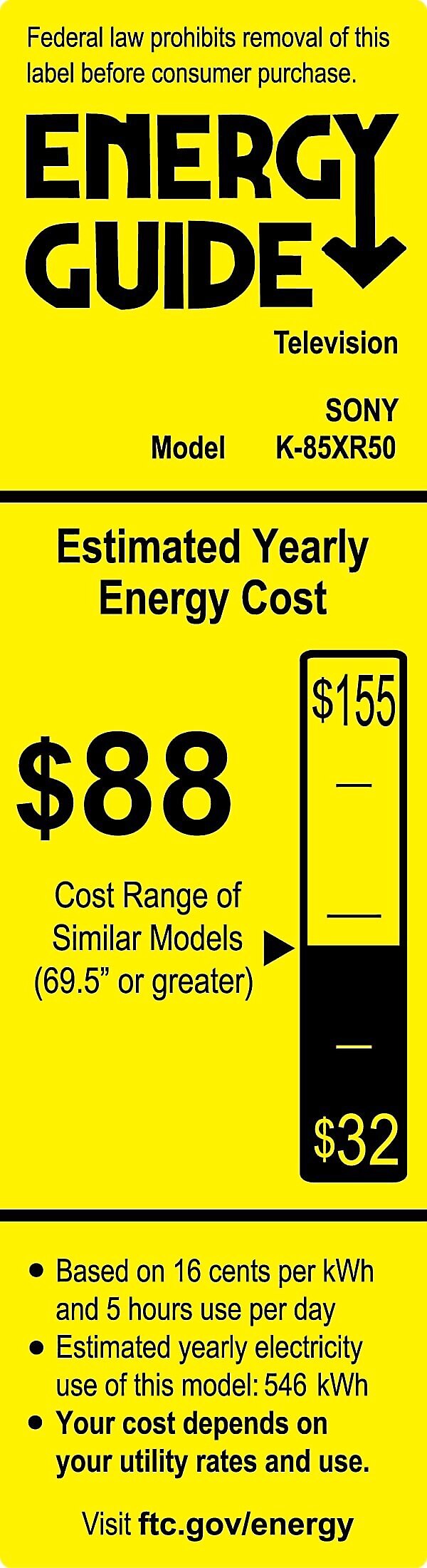 EnergyGuide label