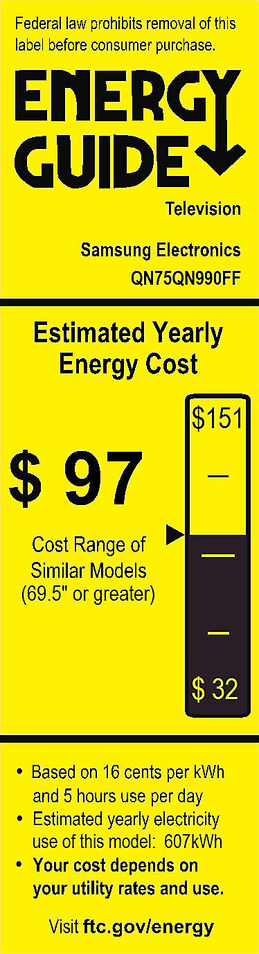 EnergyGuide label