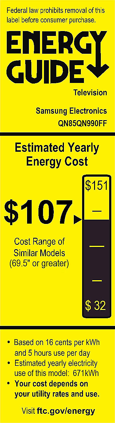 EnergyGuide label