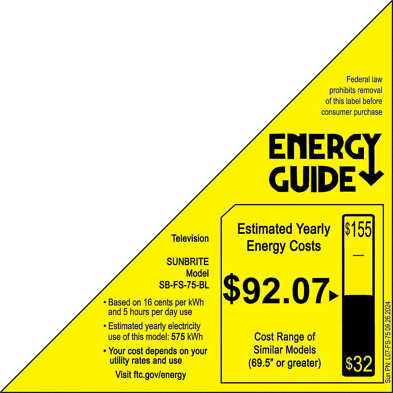 EnergyGuide label