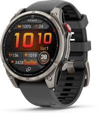 Garmin fenix 8 Pro, 47 mm AMOLEDTitanium Graphite Black Silicone Band