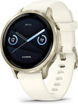 Garmin Venu 4 - 41 MM, Lunar Gold With Bone Silicone Band