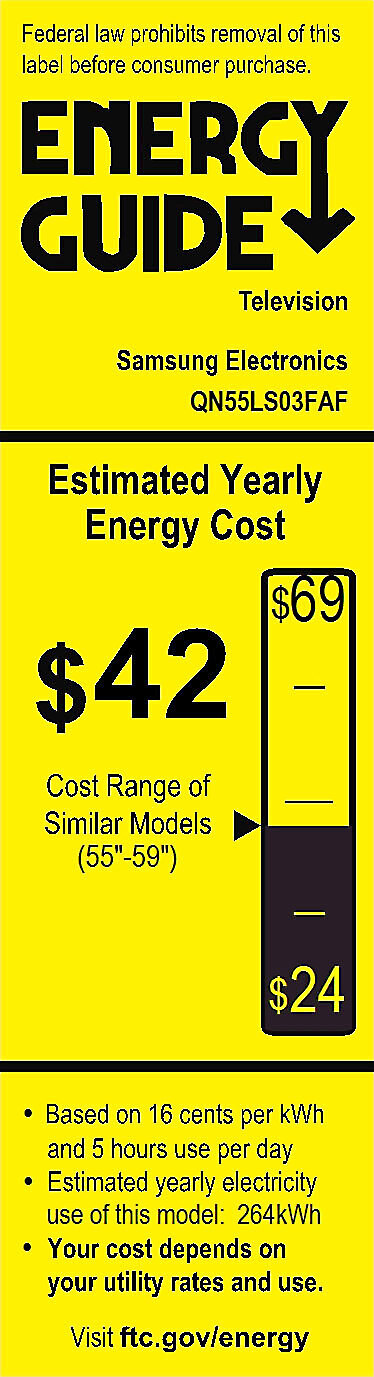 EnergyGuide label