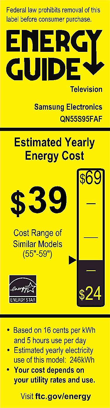 EnergyGuide label