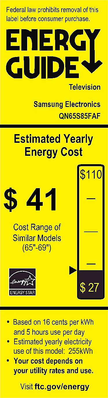 EnergyGuide label