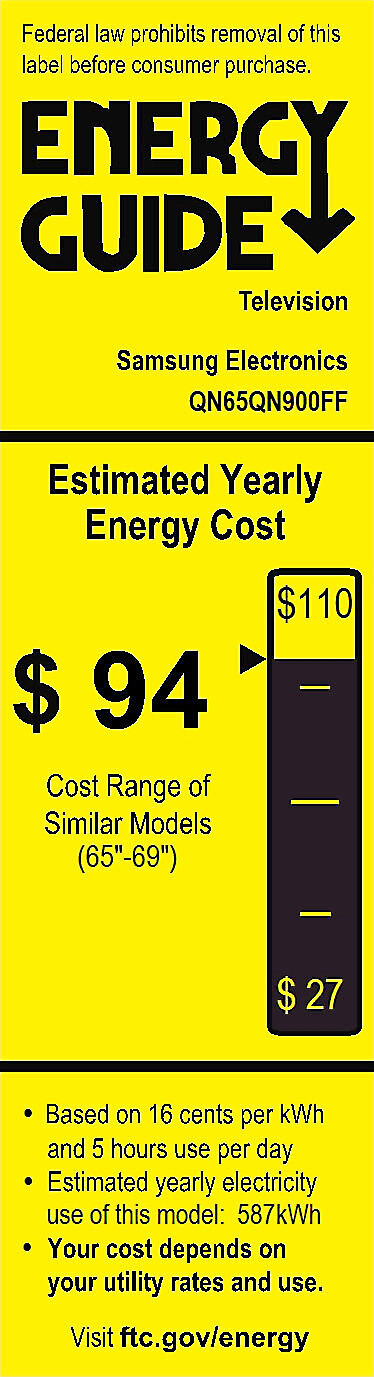 EnergyGuide label