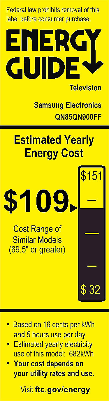 EnergyGuide label