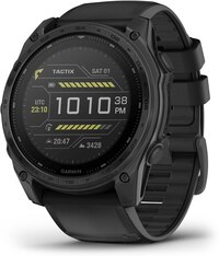 Garmin Tactix 8 Solar Tactical GPS Watch, 51 mm Elite with Black Silicone Watch Band
